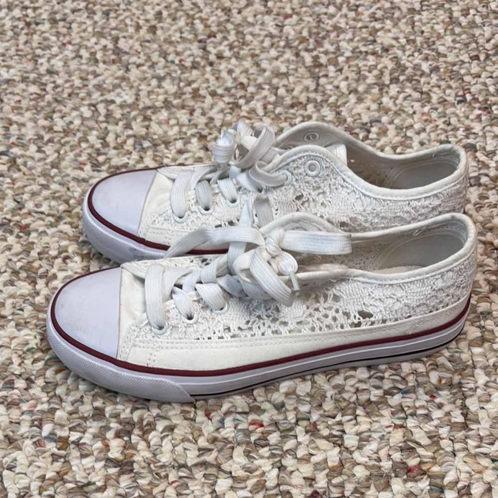 Lace look sneakers
